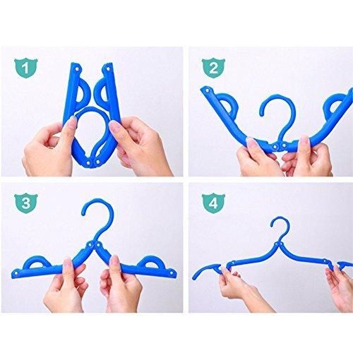 4PCS Portable Foldable Clothes Hangers