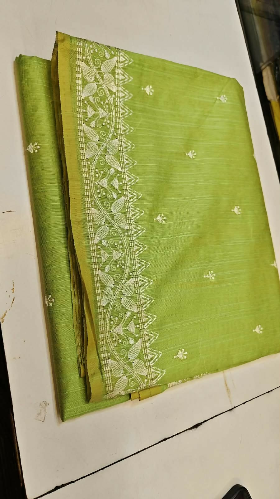 Dual Tone Chanderi Tissue Saree