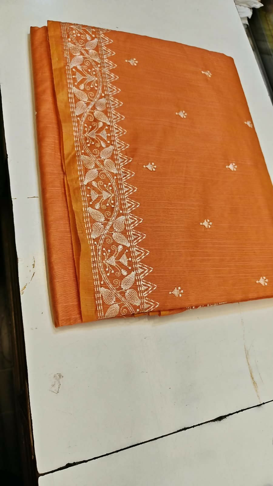 Dual Tone Chanderi Tissue Saree