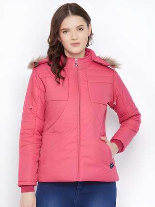 Women's Winter Wear Solid Parka Jacket