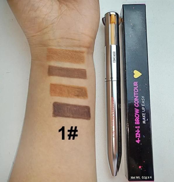 4-in-1 Eyebrow Pencil – Multi-Function Tool with 4 Shades for Perfect Brows