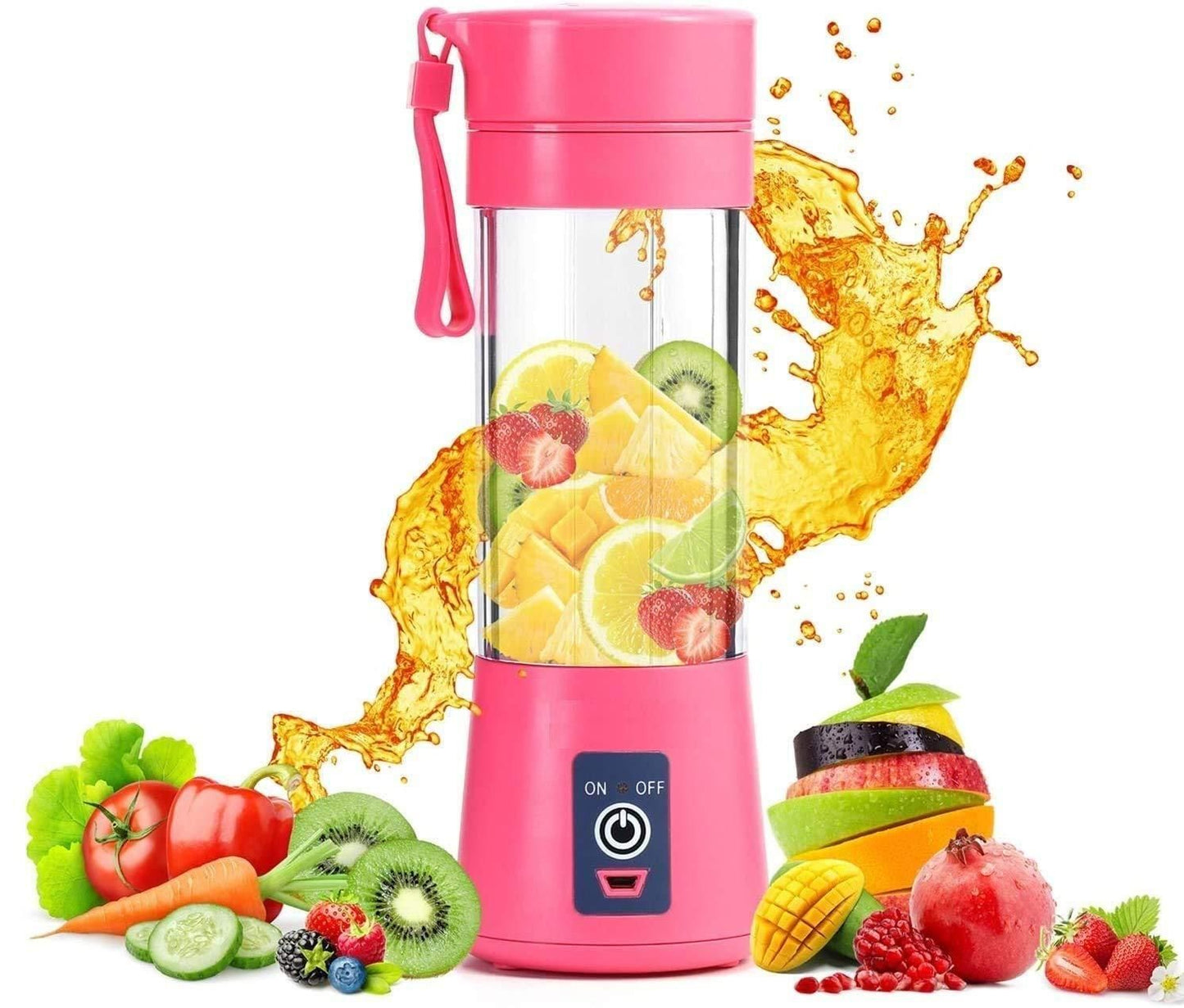 Portable Electric 6-Blade USB Juice Maker (380 ml)