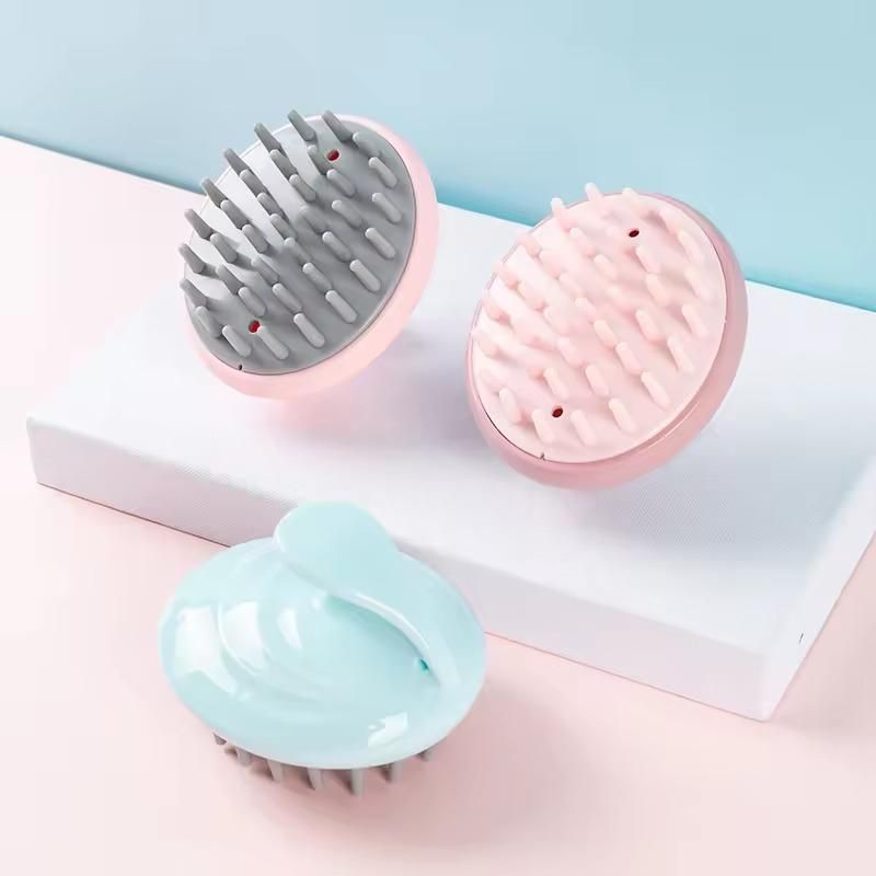 1pc Japanese-Style Non-Printing Scalp Massager - Lightweight Silicone Brush for Scalp Stimulation & Hair Care