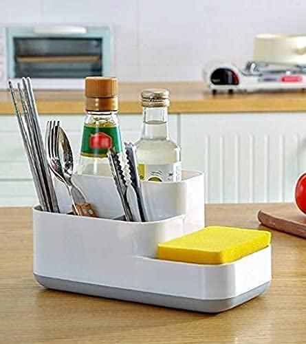 5 Compartment Kitchen and Bathroom Sink Caddy Storage Organizer.