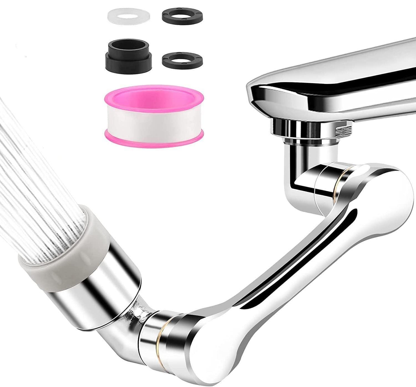 Rotating Faucet Extender Aerator with 2 Water Modes