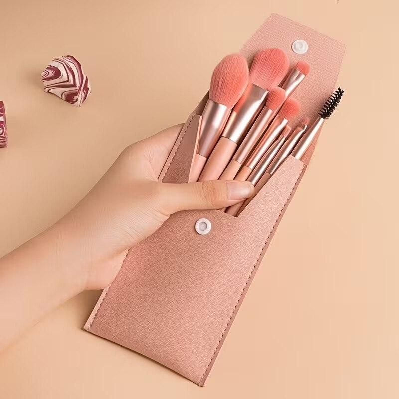 Mini 8 Pcs Makeup Brush Set