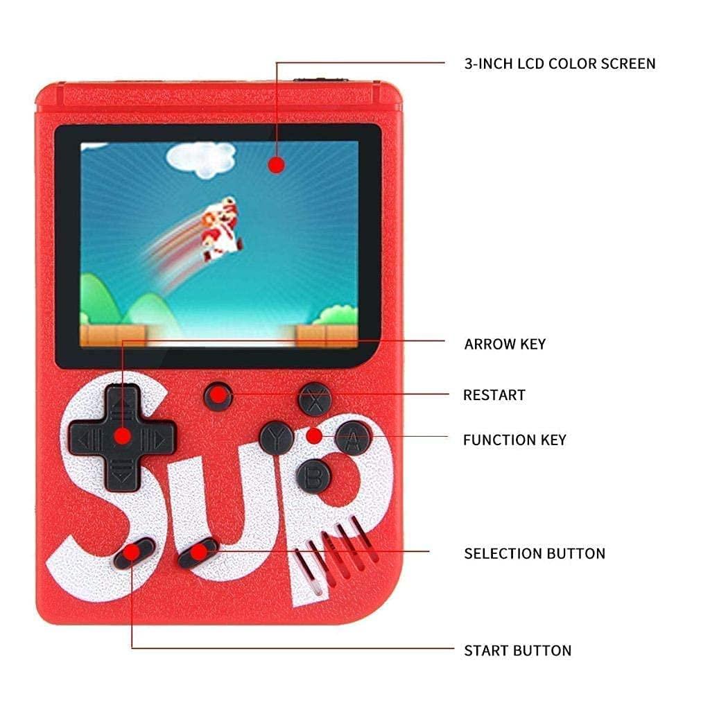 400-in-1 Portable Retro Game Console with LED Screen & USB Rechargeable