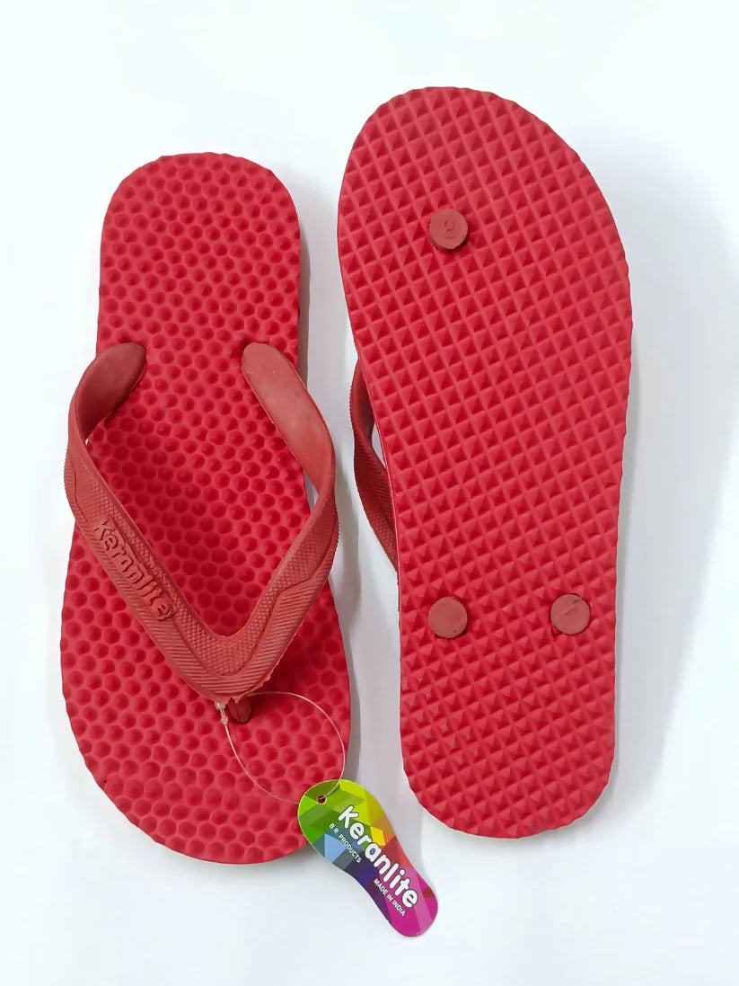 Mens Acupressure Flip Flops Hawai Chappal Combo Pack of 3 Black Blue Red Soft Foot Massage Slippers for Daily Use Pain Relief