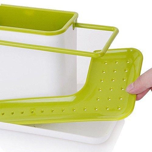 3-in-1 Kitchen Sink Organizer – Space-Saving Plastic Storage Solution for Sink Area