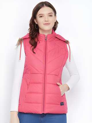 Women's Winter Wear Solid Parka Jacket