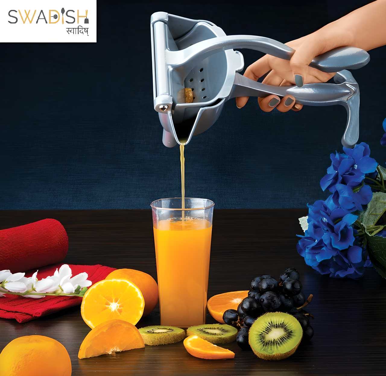 Manual Fruit Press Aluminum Squeezer/Juicer