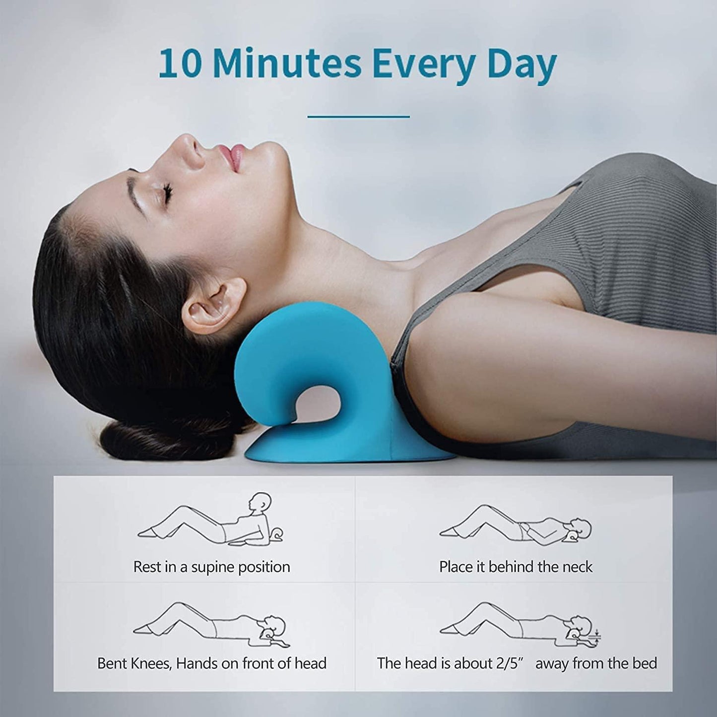 Expertomind Neck Relaxer | Cervical Pillow & Acupressure Massager