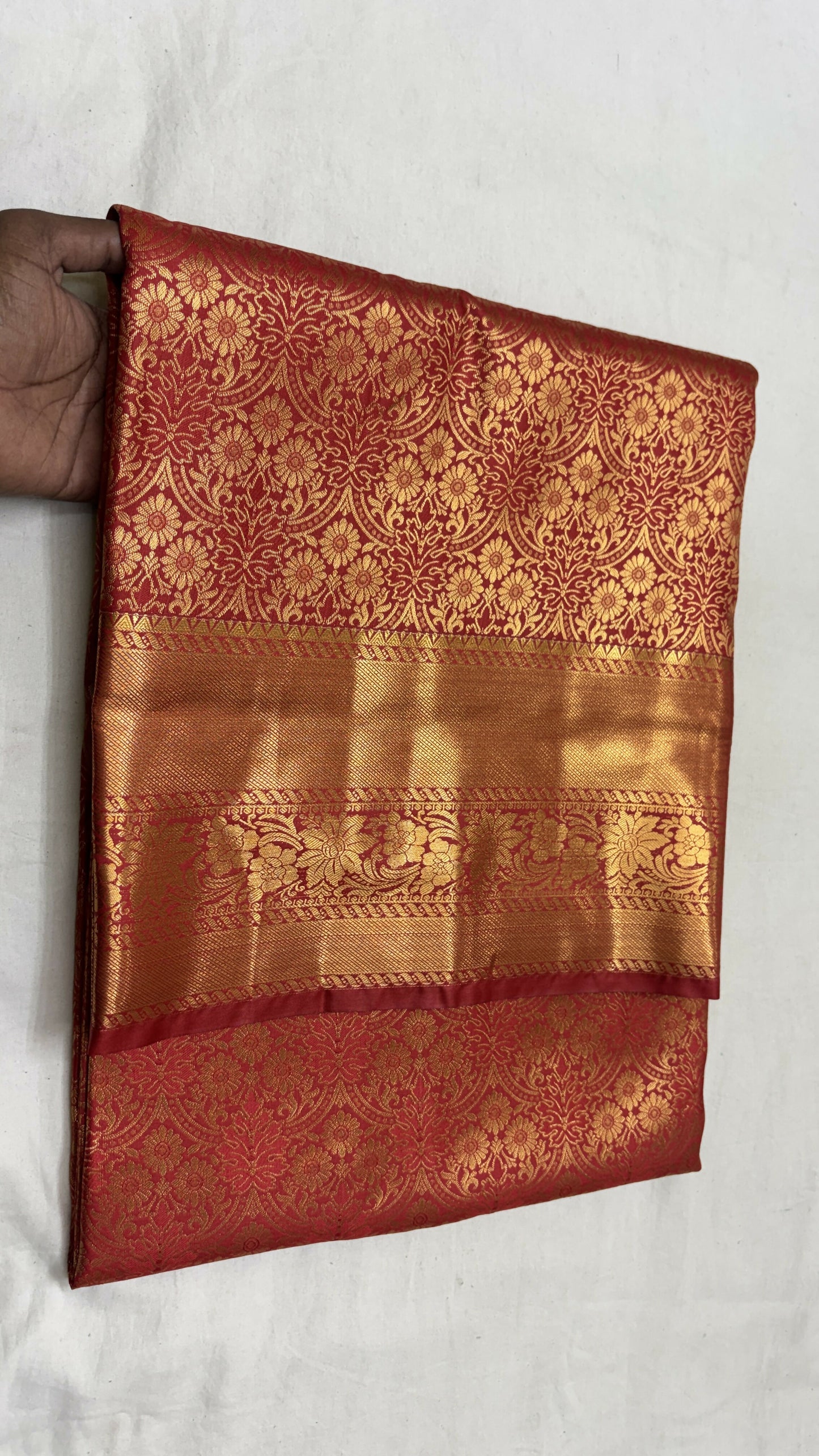 Dharmavaram Self Semi-Kanchi Model Saree