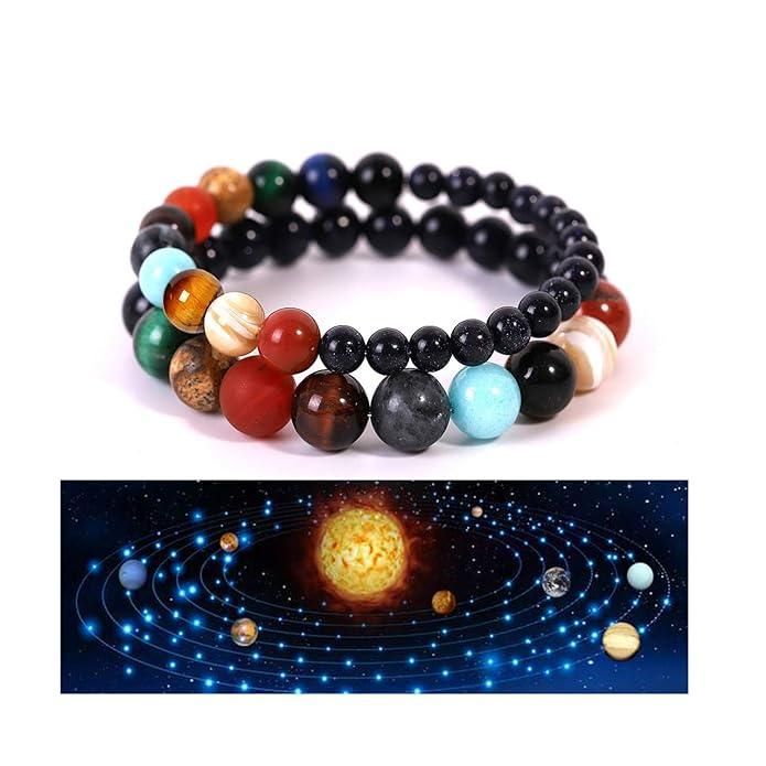 Galaxy Gem Beads Bracelet