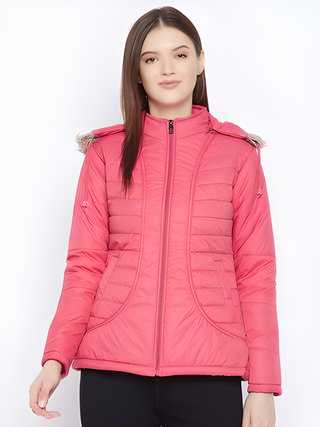 Women's Winter Wear Solid Parka Jacket