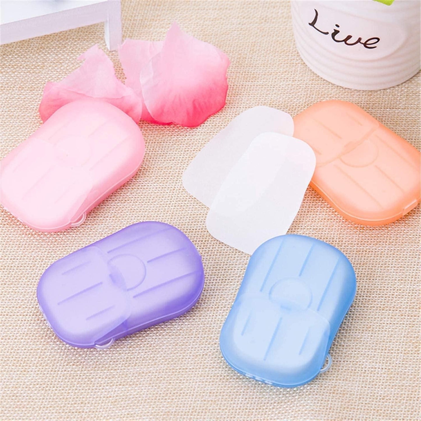 3 Pcs Portable Disposable Mini Scented Paper Soap