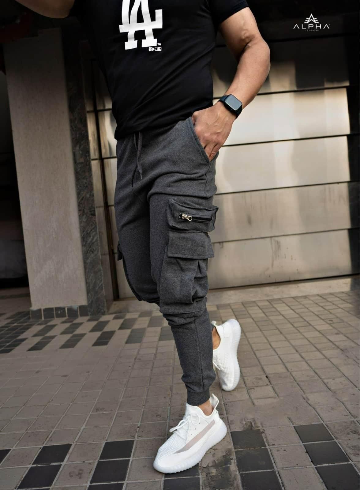 Men's Cotton Stretchable Jogger Combo of 2