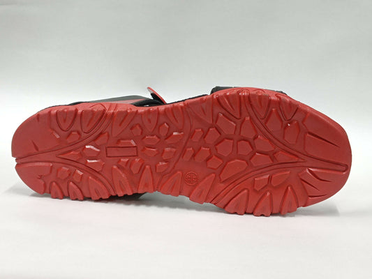 Drive 505 Black Red Sports Sandals Rugged Outdoor Comfort