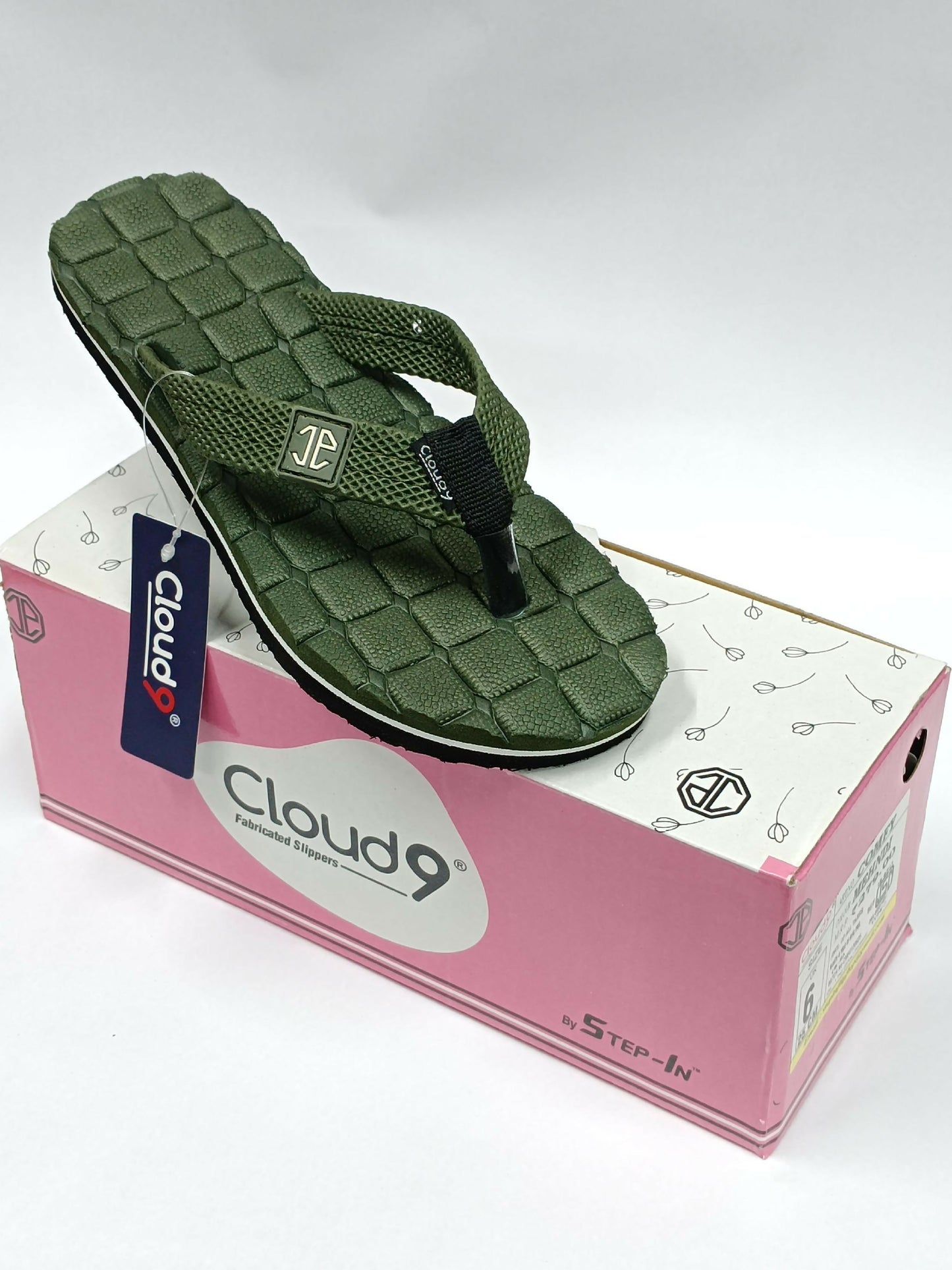 Step In Comfy Slippers - Premium Mehandi Black Daily Wear for Men AND Women