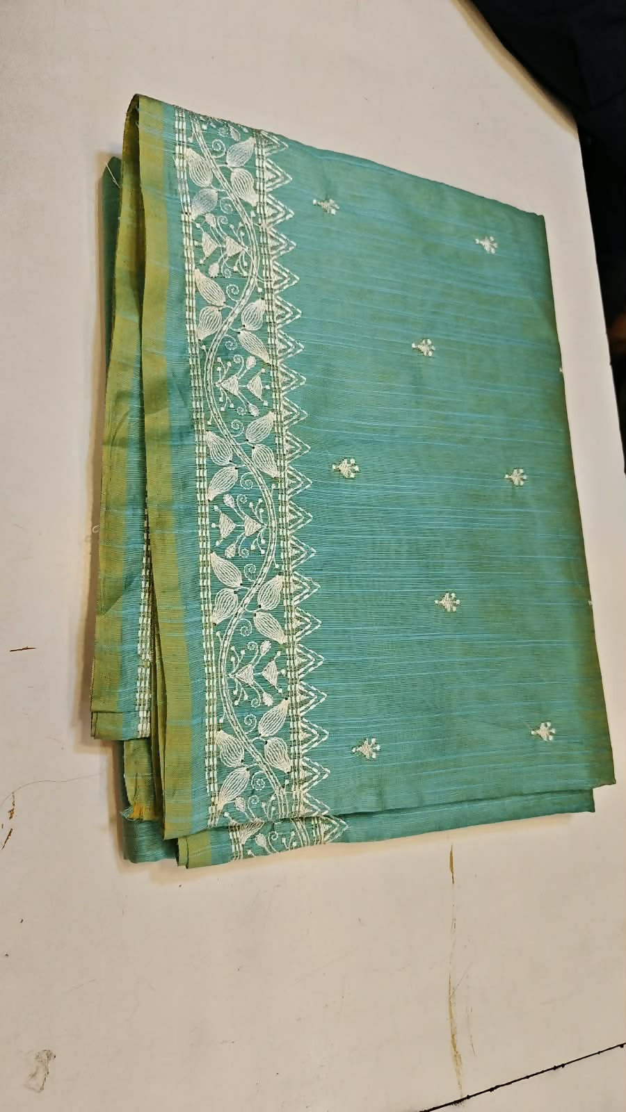 Dual Tone Chanderi Tissue Saree