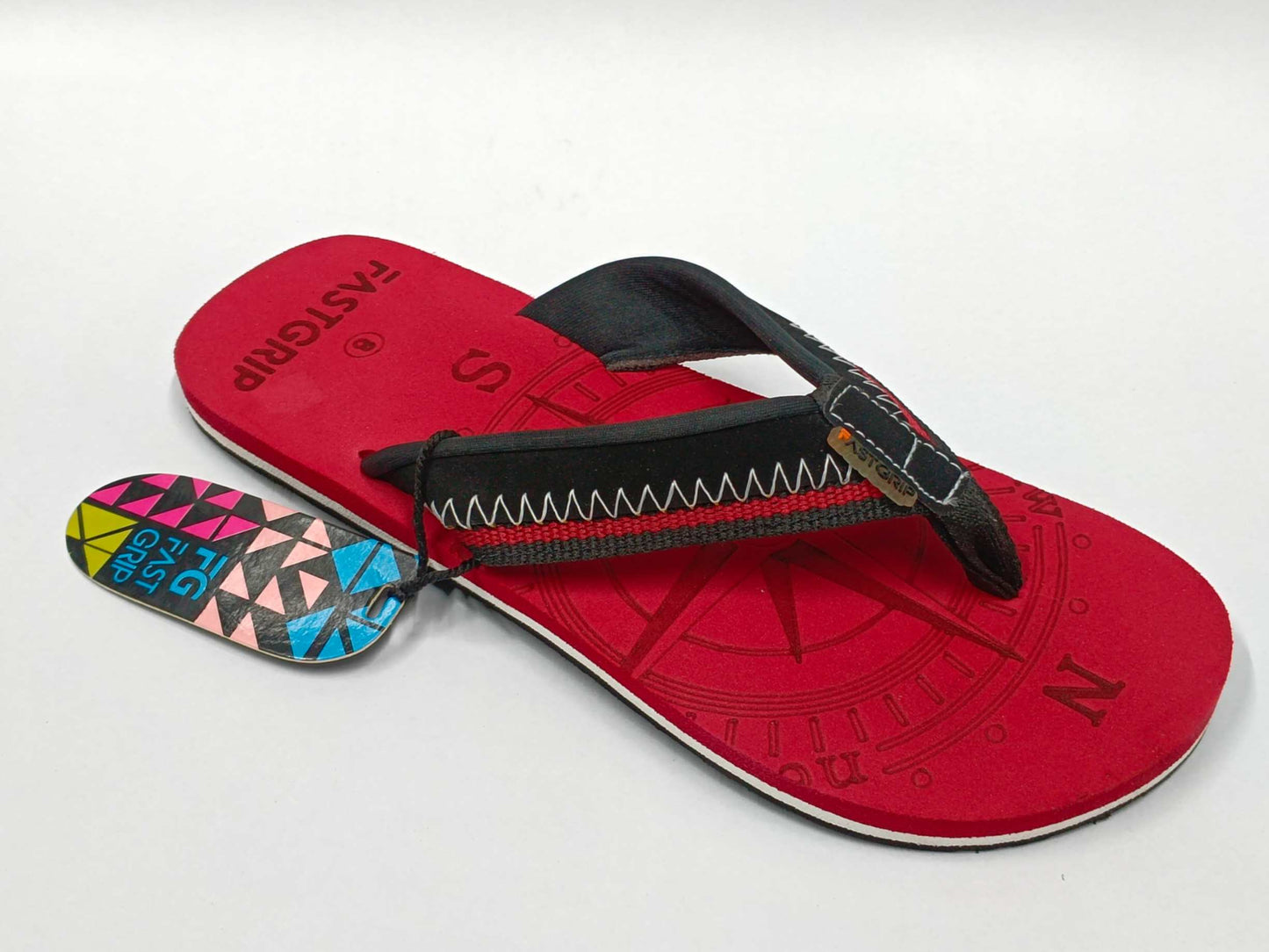 253 BlackAND RED Mens Designer Sandals - Size 7x10 Durable Stylish