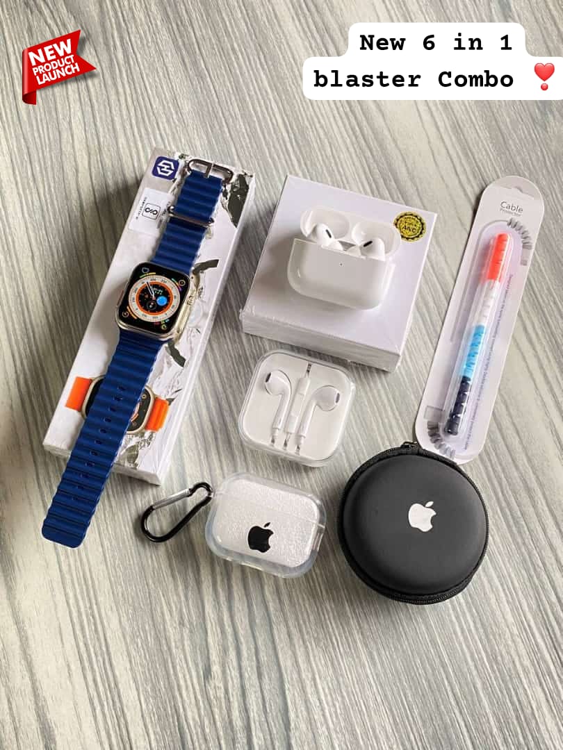 Trending 12-in-1 Combo - Apple Watch Series 8 Ultra, Airpods Pro, and More! Buy 1 Get 1 Free