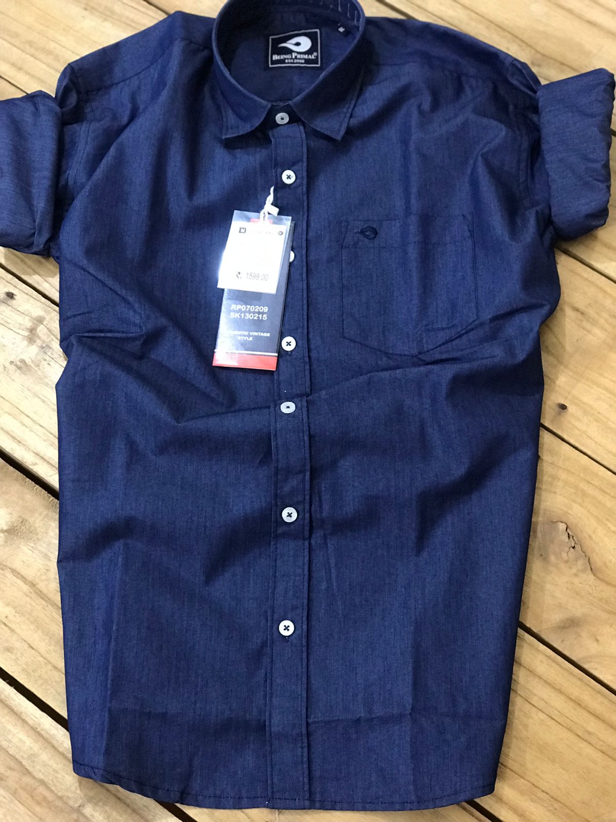 Premium Oxford Cotton Shirts with Embroidery and Double Cloth Shoulder