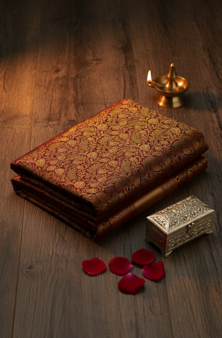 Dharmavaram Self Semi-Kanchi Model Saree