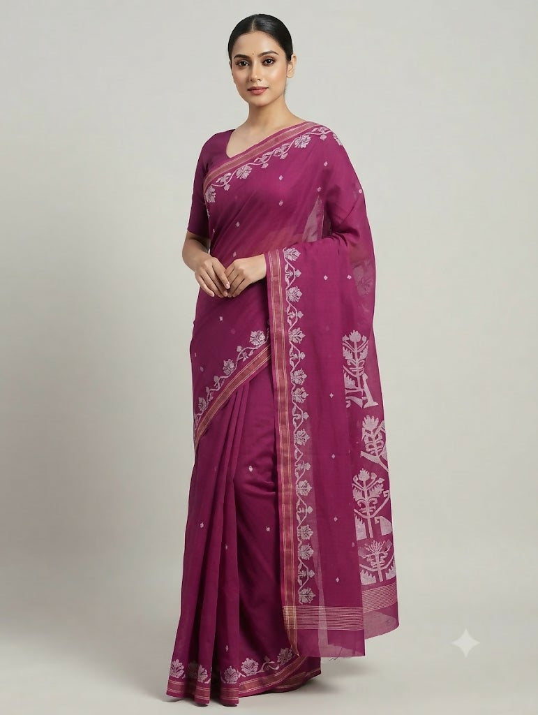 Handwoven Cotton Saree