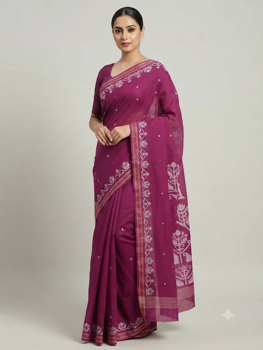Handwoven Cotton Saree