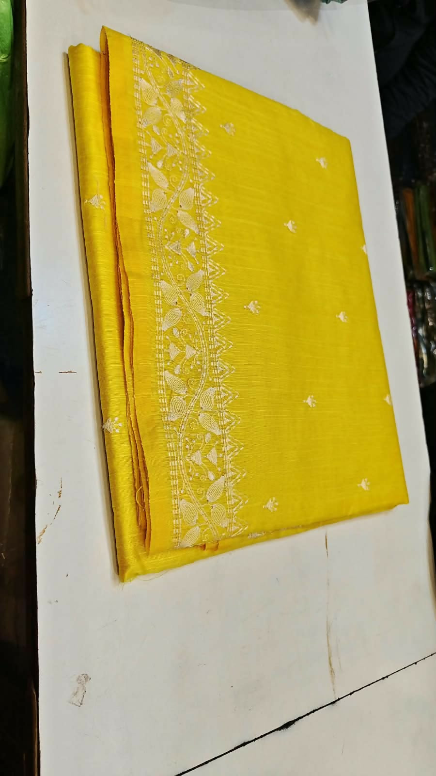 Dual Tone Chanderi Tissue Saree