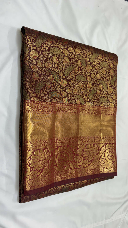 Dharmavaram Self Semi-Kanchi Model Saree