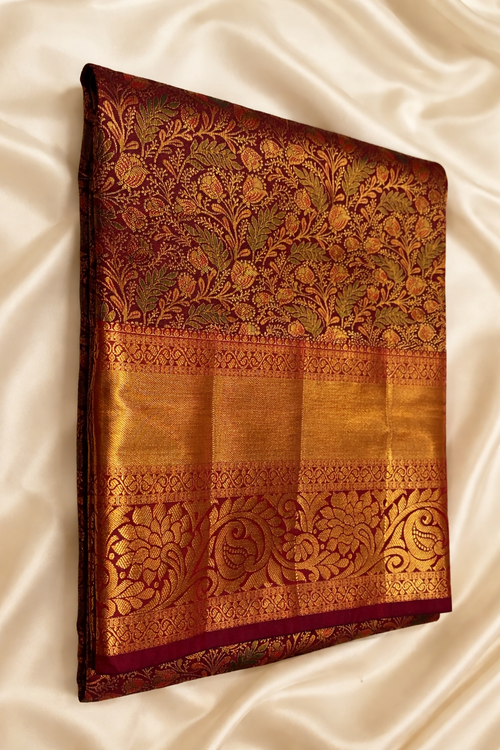 Dharmavaram Self Semi-Kanchi Model Saree